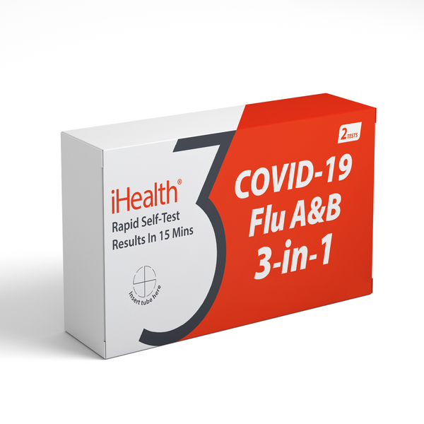 iHealth COVID-19/Flu A&B Rapid Test - 2 Tests / Box